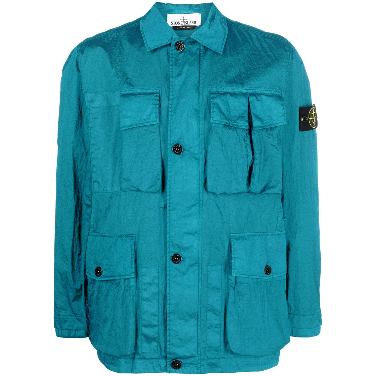 Stone Island Aqua Nylon Metal Watro Multipocket Jacket