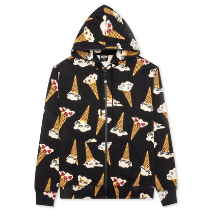 Shane Zip Hoodie - Black