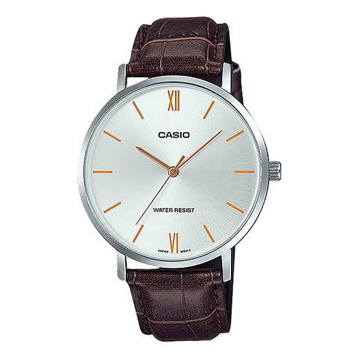 CASIO Male DRESS Japan / South Korea Fashion Mens Silver Analog MTP-VT01L-7B2