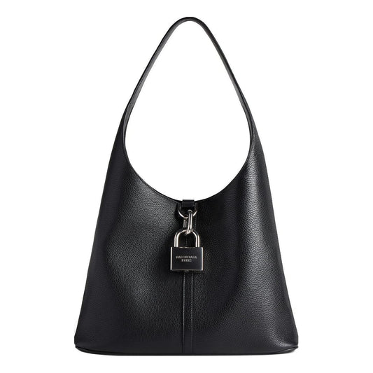 (WMNS) Balenciaga Locker Medium North-south Hobo Bag 'Black' 7716362AAWC1000