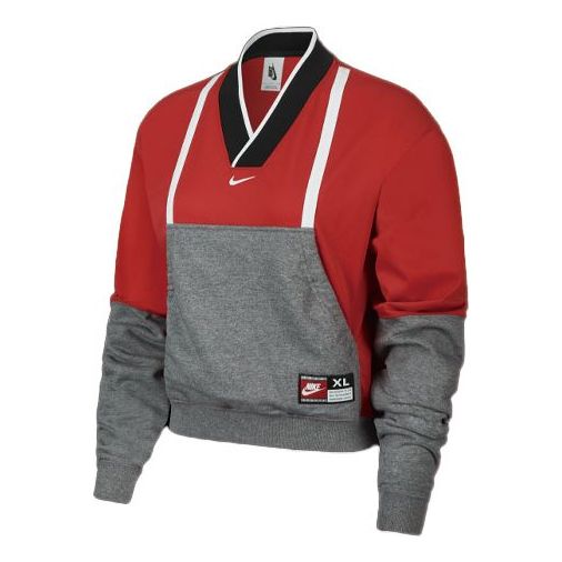 (WMNS) Nike ISPA Series Pullover V Neck Short Athleisure Casual Sports Hoodie CD6371-819