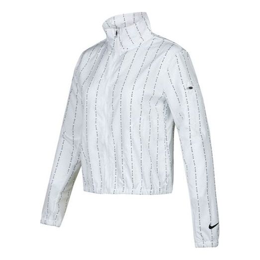 (WMNS) Nike Icon Clash Jkt Casual Sports Stand Collar Woven White Jacket DD6010-100