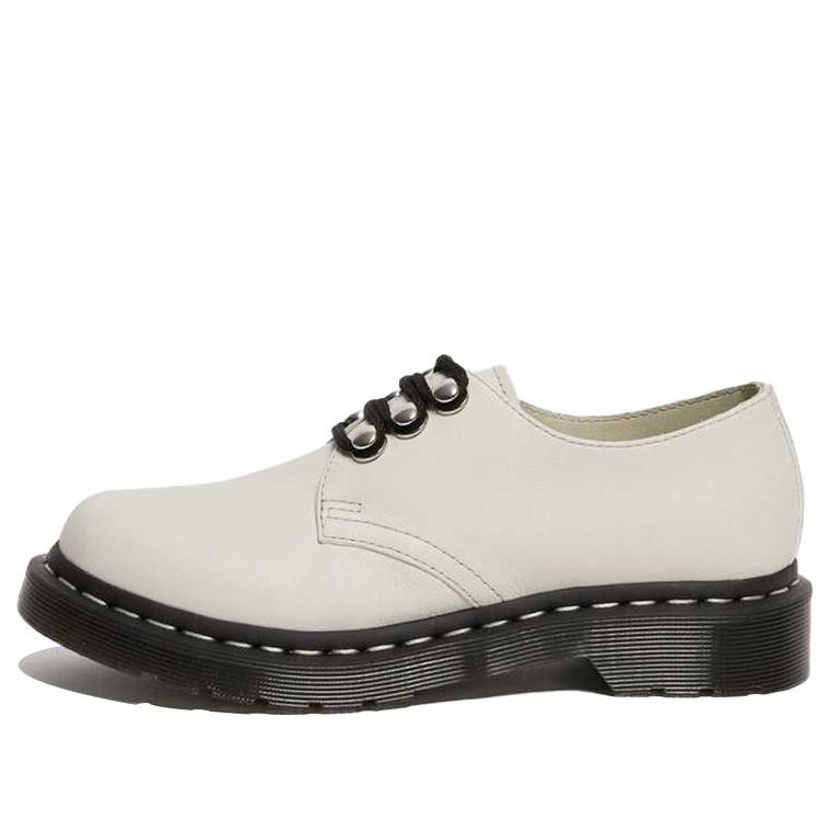 (WMNS) Dr. Martens 1461 Hardware Leather White 26102115