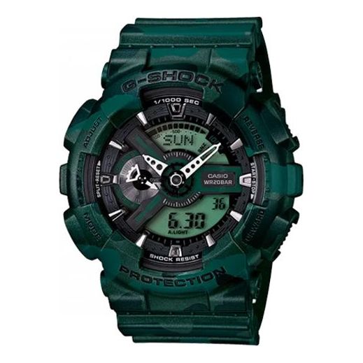 CASIO G-Shock Analog-Digital 'Green' GA-110CM-3