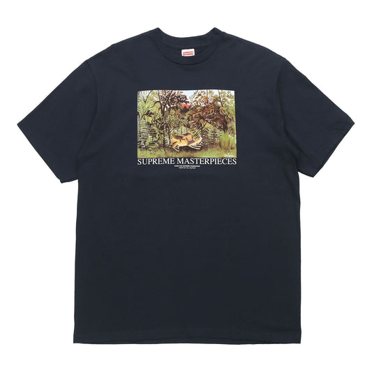 Supreme SS20 Week 1 Masterpieces Tee landscape Printing Short Sleeve Unisex Navy Blue SUP-SS20-329