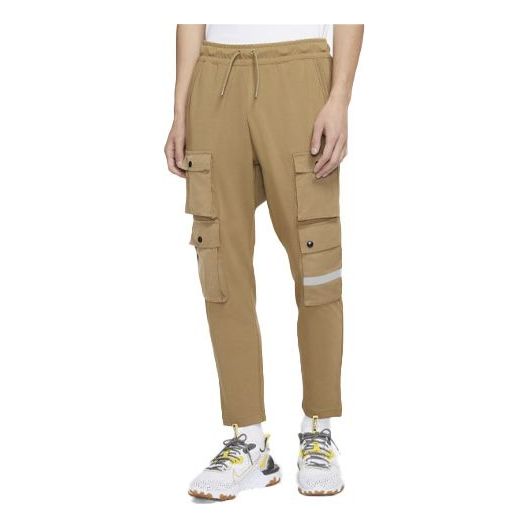Nike Sportswear City Made Multiple Pockets Reflective Logo Knit Casual Pants Brown DB3612-303