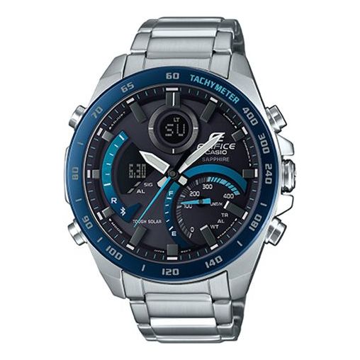 Casio Edifice Waterproof Analog-Digital Watch 'Silver Marine Blue' ECB-900YDB-1BPR
