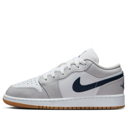 (GS) Air Jordan 1 Low 'White Neutral Grey Gum Midnight Navy' 553560-146
