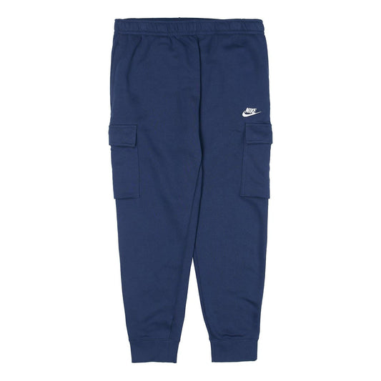 Nike Sportswear Club Fleece Cargo Stay Warm Bundle Feet Sports Long Pants Royal blue CD3130-410