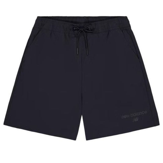 (WMNS) New Balance Small Logo Print Short Asia Sizing 'Black' AWS41514-BK
