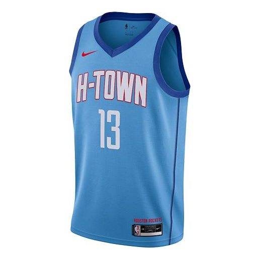 Houston Rockets City Edition Nike Men's Harden NBA Swingman Jersey Blue CN1731-467