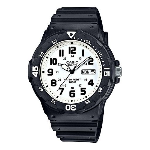 CASIO Waterproof Sports Quartz Shockproof Mens White Analog MRW-200H-7B