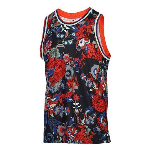 Nike Dri-FIT DNA Dragon Applique Stitching Sports Vest Men Multicolor CK6302-457