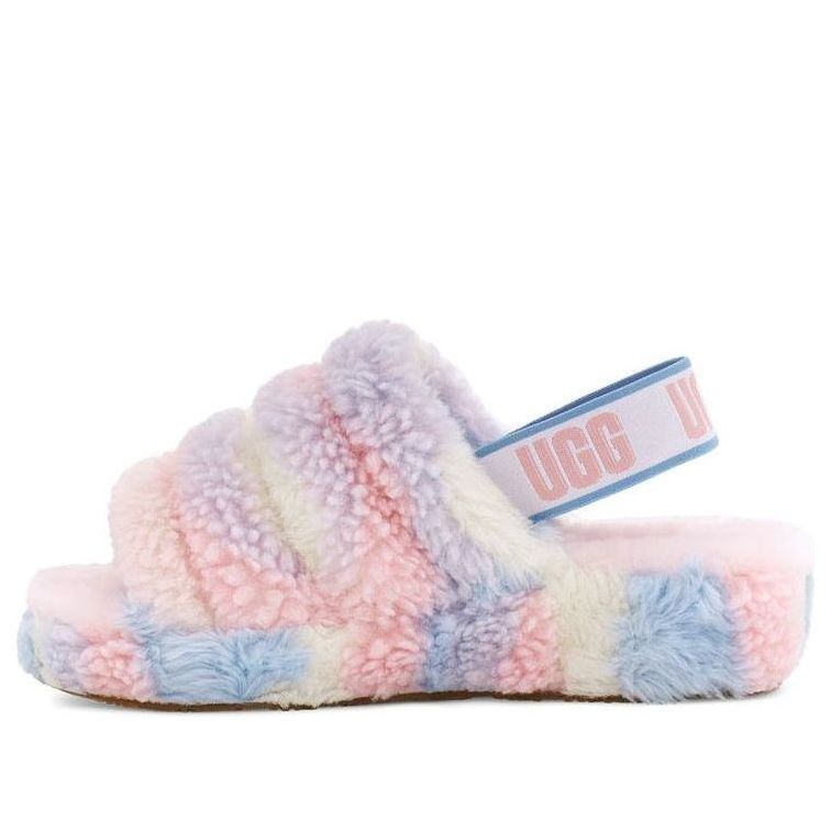 (WMNS) UGG Fluff Yeah Slide Cali Collage 1120070-PSTR