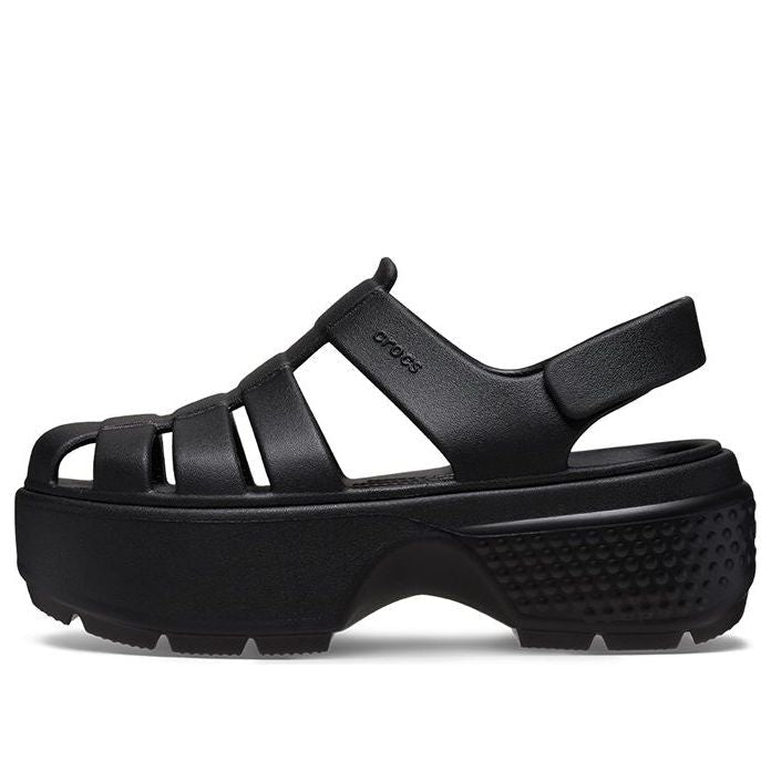 (WMNS) Crocs Stomp Fisherman Sandals 'Black' 209938-001