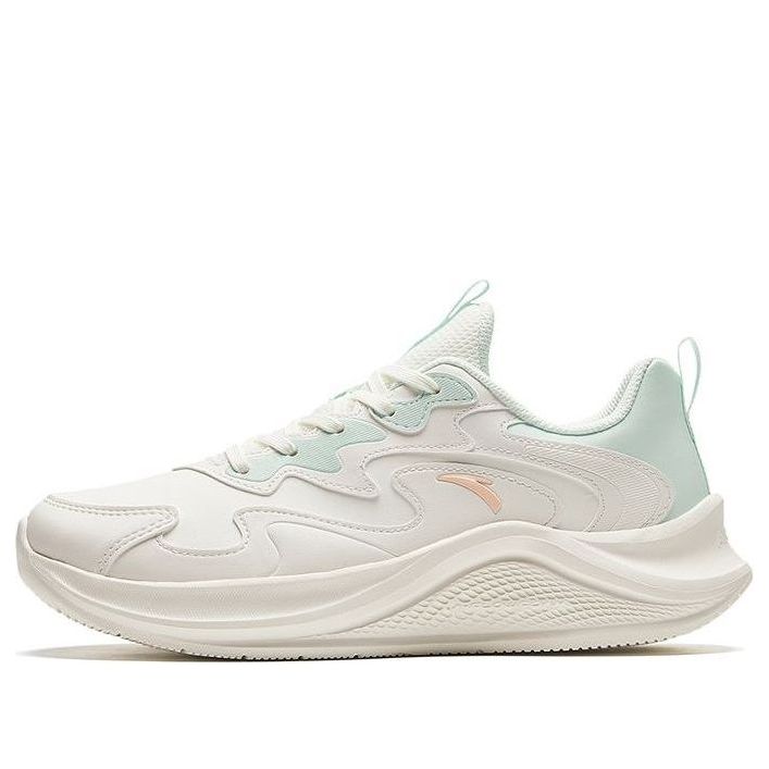 (WMNS) ANTA Running Series Sneakers Leather 'White Blue' 922315573-8