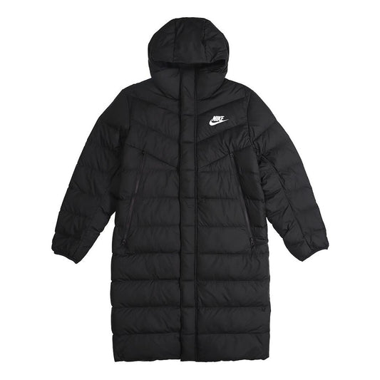 Nike Sportswear Windrunner Down Fill Long hooded down Jacket Black AA8854-010