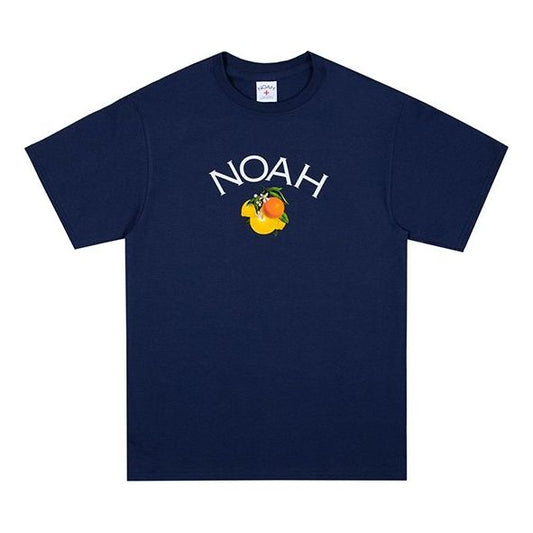 NOAH NYC Citrus Core Logo TEE Navy Logo Tee T13SS20NVY