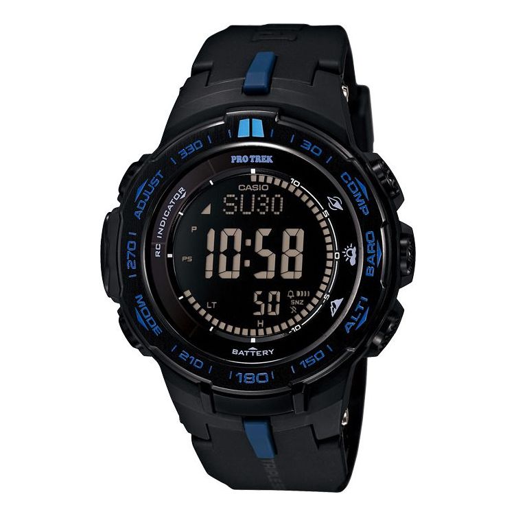 CASIO PROTREK Light Energy Electric Wave Mountain Waterproof Sports Solar Powered Mens Black Digital PRW-3100Y-1PR