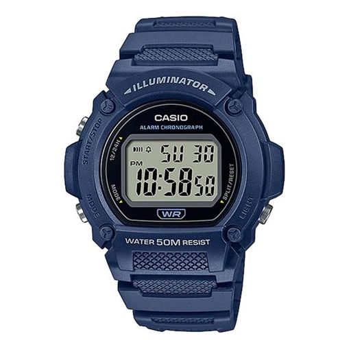 CASIO Sports Quartz Waterproof Mens Blue Digital W-219H-2AVDF
