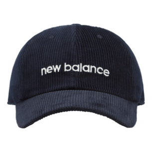 New Balance Wordmark Logo Corduroy Cap 'Navy' JACL1720PGM