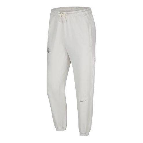 Nike NBA Standard Issue Drawstring Sports Long Pants White Ivory CN3220-072