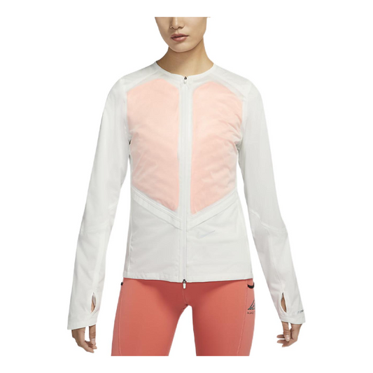 (WMNS) Nike Windproof Stay Warm Sports Thin Down Sail White / Orange Jacket DD6420-133