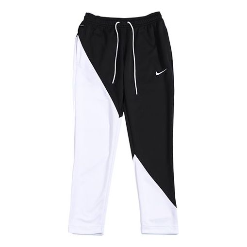 Nike Black White Colorblock Athleisure Casual Sports Long Pants Black BV5290-010
