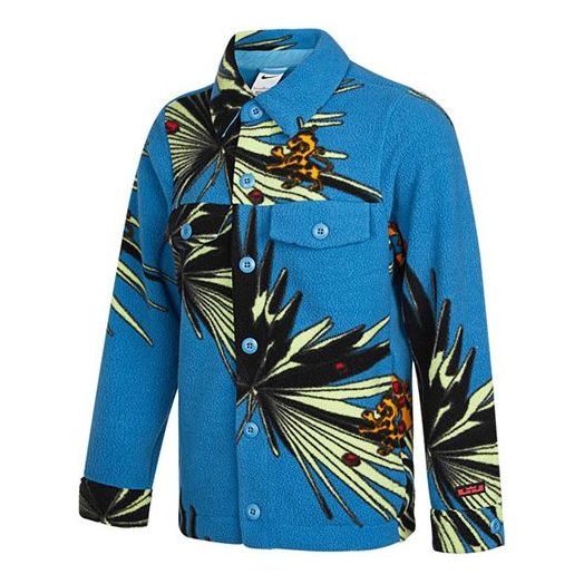 Nike Funny Pattern Stay Warm lamb's wool Jacket Blue DA6708-469