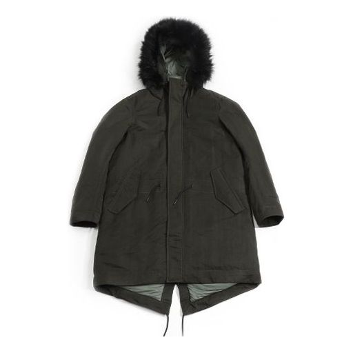 Nike Sportswear Down Fill Long-Term Warm Down Jacket Black Green BV4752-355