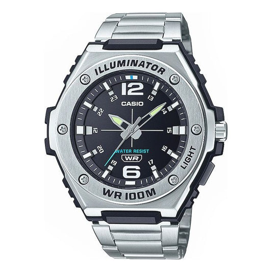 Casio Illuminator Analog Watch 'Silver Black' MWA100HD-1AV
