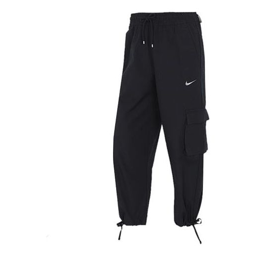(WMNS) Nike Solid Color Pocket Loose Sports Pants/Trousers/Joggers Autumn Black CZ9331-010