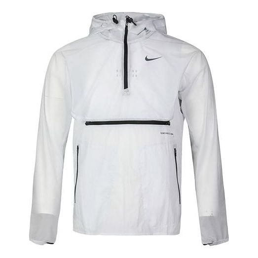 Nike Run Division Flash Running Jacket For Men White CU5537-043