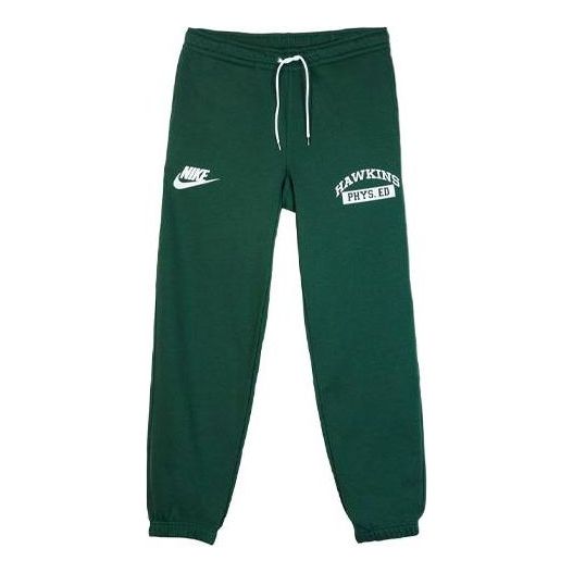 Nike X Stranger Things Sweat Pant Crossover Casual Sports Pants US Edition Green CQ3656-323