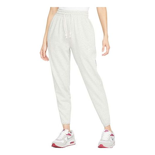 (WMNS) Nike Swoosh Fly Standard Issue Embroidery Logo Sports Trousers Grey DA6466-050