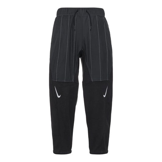 (WMNS) Nike Casual Logo Solid Color Bundle Feet Sports Pants/Trousers/Joggers Black DD5615-010