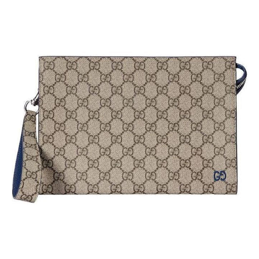 Gucci Pouch With GG Detail 'Beige Ebony Supreme' 768255-FACQC-9751