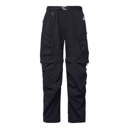 Nike x ACG Solid Color Multiple Pockets Detachable Pants Athleisure Casual Sports Pants Black DN3944-010