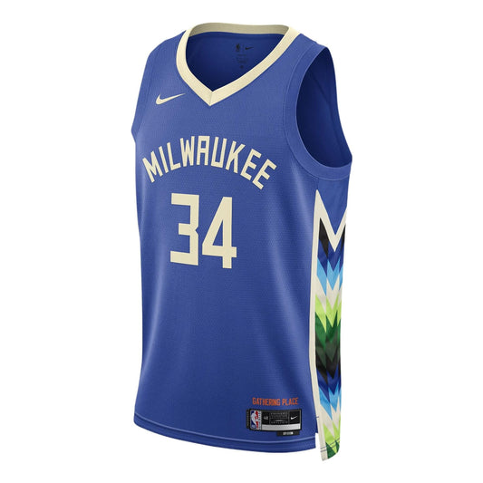 Nike Dri-FIT NBA Milwaukee Buckst City Edition 22/23 Swingman Basketball Jersey 'Giannis Antetokounmpo' DO9600-480