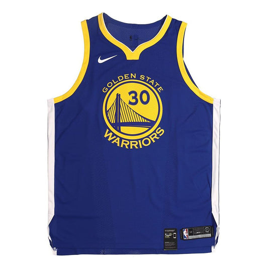 Nike Stephen Curry Icon Edition Authentic AU golden state warriors Jersey 'Blue' 863022-495