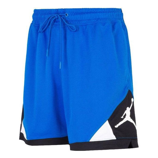 Men's Jordan Dri-FIT Sports Training Splicing Colorblock Shorts Blue CV3087-405