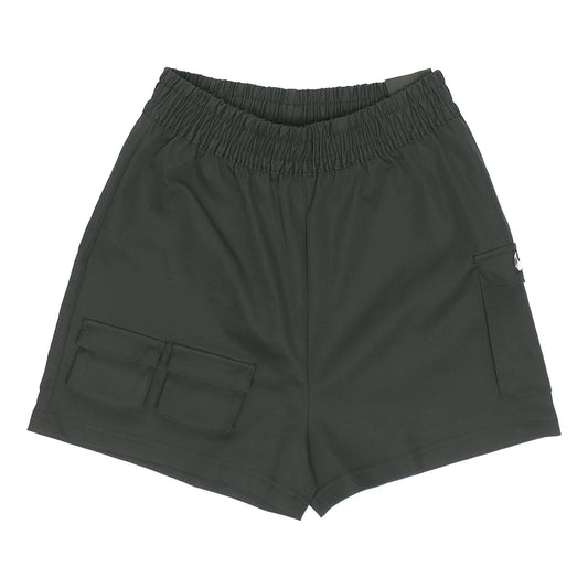 (WMNS) Nike Sportswear Swoosh Sports Running Multiple Pockets Woven Shorts Black CZ9382-010