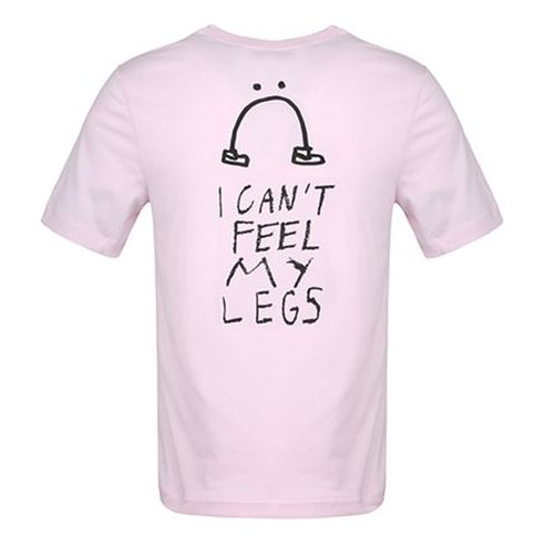 Nike DRY TEE DFC LEGS Athleisure Casual Sports Breathable Short Sleeve Pink Red Pinkred AO0624-663