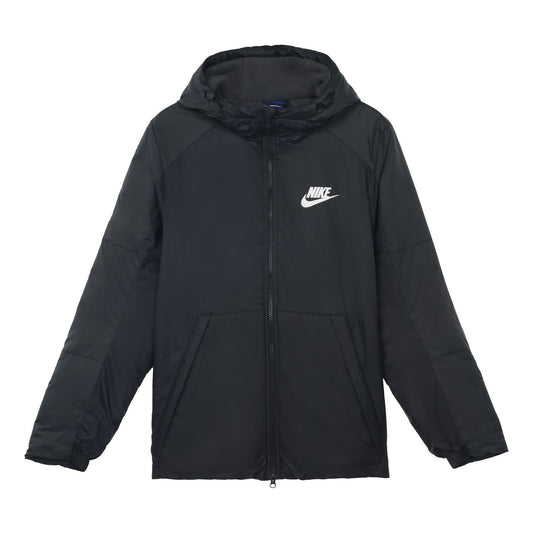 Nike Casual Sports Stay Warm hooded padded Jacket Black AJ7957-010