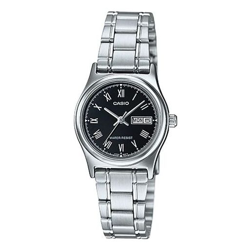 CASIO Waterproof Stainless Steel Strap Black Analog/Digital Combo LTP-V006D-1B