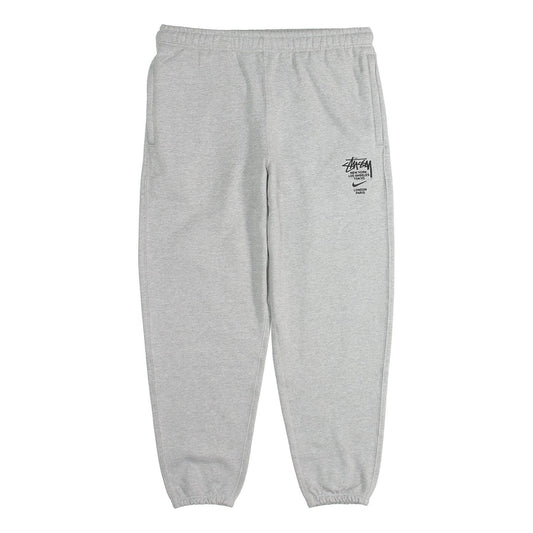Stussy x Nike NRG ZR Fleece Pants 'Heather Grey' DC4228-050