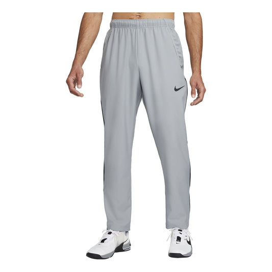 Men's Nike Dri-FIT Solid Color Logo Straight Breathable Sports Pants/Trousers/Joggers Gray DM6627-073