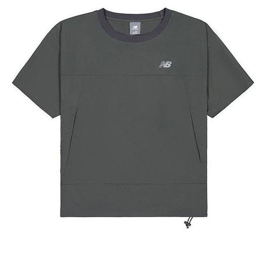 (WMNS) New Balance Mini Logo T-shirt Asia Sizing 'Grey' AWT42303-ACK