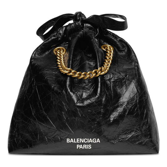 (WMNS) Balenciaga Crush Small Tote Bag 'Black' 742942210IT1000