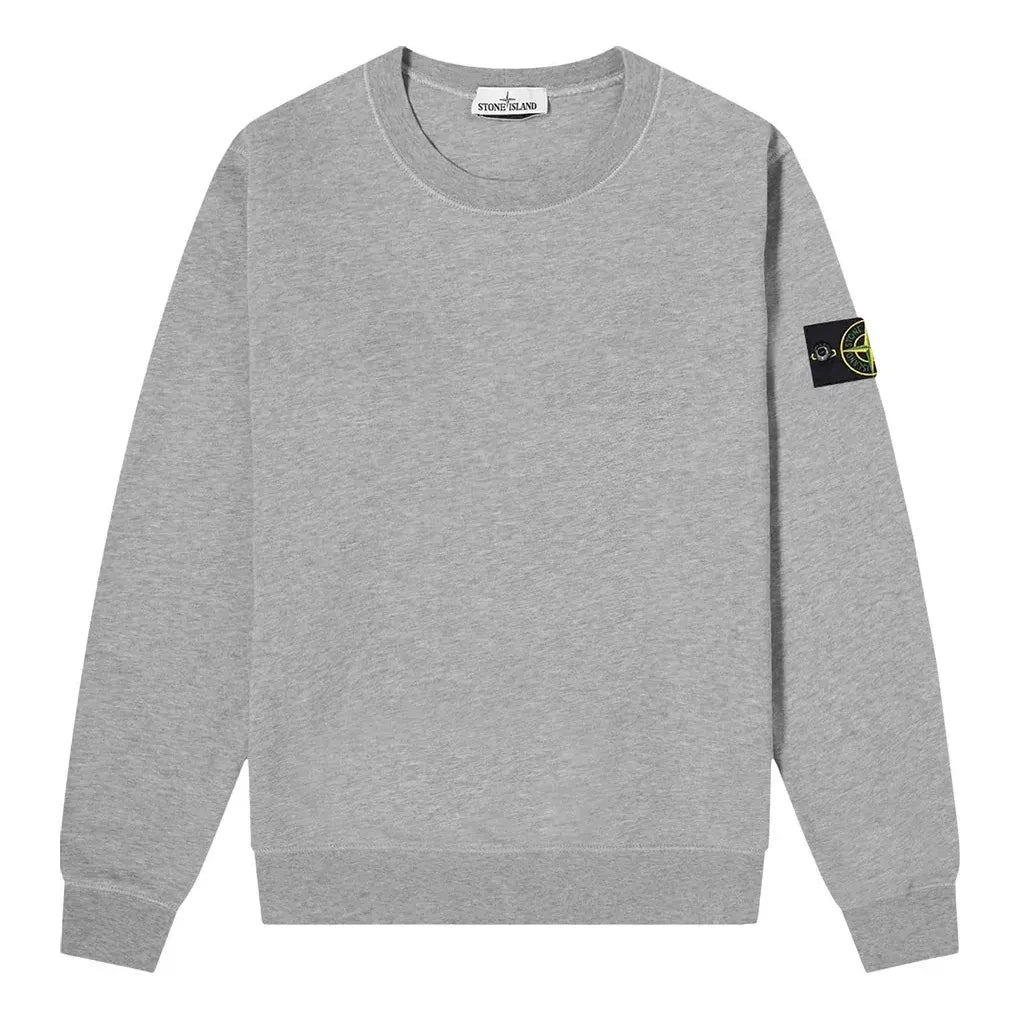 STONE ISLAND Garment Dyed Sweatshirt 'Melange Grey' 741563051-V0M64